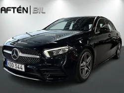 Svart Begagnad 2018 Mercedes A200 AMG line Sedan | 249 900 kr (Bra pris)