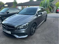 Grå Begagnad 2018 Mercedes CLA220 Shooting Brake AMG Kombi | 189 000 kr (Marknadspris)