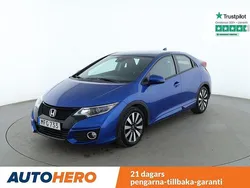Blå Begagnad 2015 Honda Civic Sport Halvkombi | 162 000 kr (Marknadspris)