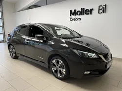 Svart Begagnad 2019 Nissan Leaf Tekna Halvkombi | 134 900 kr (Bra pris)