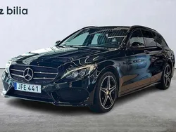 Svart Begagnad 2015 Mercedes C220 AMG line Kombi | 229 900 kr (Marknadspris)