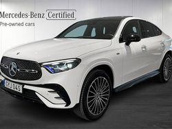 Vit Begagnad 2025 Mercedes GLC300e AMG Line Premium Sportkupé | 789 000 kr (Marknadspris)