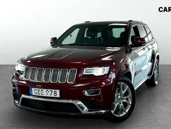 Röd Begagnad 2016 Jeep Grand Cherokee Summit SUV | 284 900 kr (Bra pris)