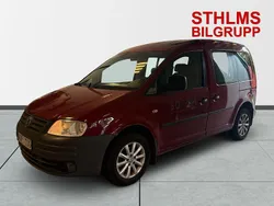 Mörkröd (röd) Begagnad 2005 VW Caddy Life Minibuss | 19 500 kr