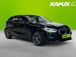 Svart Begagnad 2021 BMW 118 Sport Line Halvkombi | 199 700 kr (Marknadspris)
