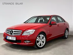 Ljusröd Begagnad 2009 Mercedes C220 Avantgarde Sedan | 89 000 kr (Marknadspris)