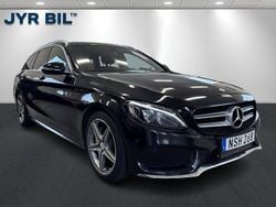 Svart Begagnad 2015 Mercedes C180 AMG line Kombi | 179 900 kr (Marknadspris)