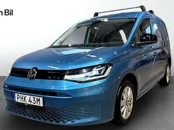 Blå (costa azul metallic) Begagnad 2021 VW Caddy Minibuss | 249 900 kr (Marknadspris)