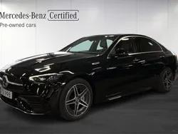 Svart (black) Begagnad 2024 Mercedes C300e Premium Sedan | 549 900 kr (Lite dyr)