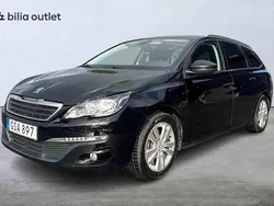 Svart Begagnad 2015 Peugeot 308 Active Kombi | 104 900 kr (Marknadspris)