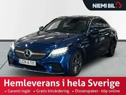 Blå Begagnad 2019 Mercedes C200 AMG line Sedan | 264 900 kr (Lite dyr)