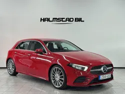Röd Begagnad 2018 Mercedes A180 AMG Halvkombi | 244 500 kr (Dyr)