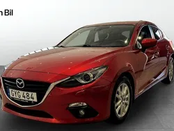 Röd Begagnad 2015 Mazda 3 Inclusive Halvkombi | 129 900 kr (Lite dyr)