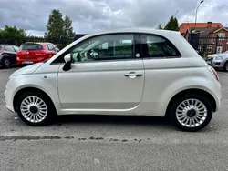 Vit (vit met) Begagnad 2007 Fiat 500 Lounge Halvkombi | 49 000 kr (Bra pris)