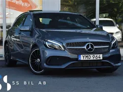 Mörkgrå Begagnad 2017 Mercedes A200 AMG Halvkombi | 214 900 kr (Marknadspris)