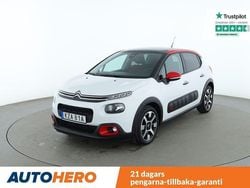 Vit Begagnad 2019 Citroën C3 PureTech Halvkombi | 143 000 kr (Marknadspris)