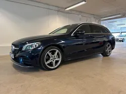 Mörkblå (blå met) Begagnad 2019 Mercedes C220 AMG line Kombi | 242 000 kr (Bra pris)