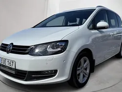 Vit Begagnad 2017 VW Sharan GT Minibuss | 250 000 kr (Marknadspris)