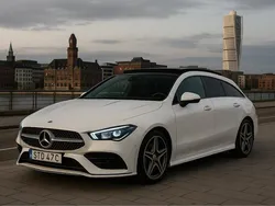 Vit Begagnad 2021 Mercedes CLA200 Shooting Brake AMG Kombi | 329 000 kr (Lite dyr)