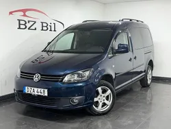 Mörkblå Begagnad 2014 VW Caddy Maxi Life Life Minibuss | 189 900 kr (Bra pris)