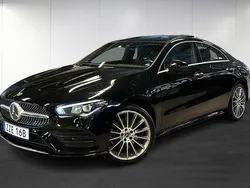 Svart (black) Begagnad 2023 Mercedes CLA250e AMG line Sedan | 389 900 kr