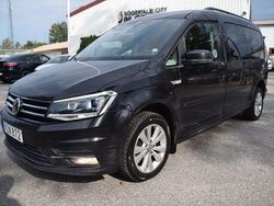 Svart Begagnad 2017 VW Caddy Maxi Life Life Minibuss | 100 000 kr (Bra pris)