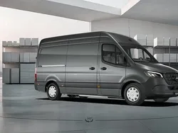 Grå (selenitgrå metallic) Ny 2025 Mercedes E-Sprinter Van | 889 000 kr (Marknadspris)