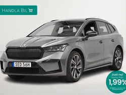 Grå Begagnad 2022 Skoda Enyaq iV SportLine SUV | 329 900 kr (Marknadspris)