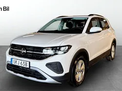Vit Begagnad 2024 VW T-Cross Life SUV | 204 900 kr (Marknadspris)