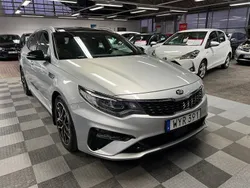 Grå (gråmetallic) Begagnad 2018 Kia Optima GT-Line Kombi | 189 000 kr (Dyr)