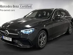 Grå Begagnad 2023 Mercedes C300e AMG Kombi | 529 000 kr (Lite dyr)