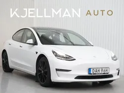 Vit Begagnad 2021 Tesla Model 3 Long Range Sedan | 264 900 kr (Bra pris)