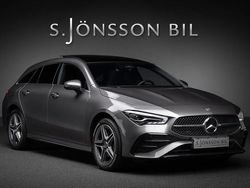 Mörkgrå (bergsgrå metallic) Begagnad 2024 Mercedes CLA250e Shooting Brake Advanced Plus Kombi | 429 000 kr (Dyr)