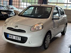 Vit Begagnad 2011 Nissan Micra S Halvkombi | 48 900 kr (Marknadspris)