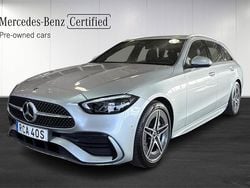Svart Begagnad 2024 Mercedes C200 AMG line Kombi | 439 900 kr (Bra pris)