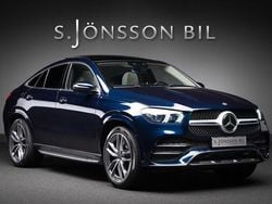 Mörkblå (canvasitblå metallic) Begagnad 2022 Mercedes GLE350 AMG line Sportkupé | 839 000 kr (Lite dyr)