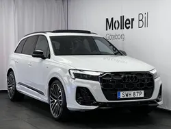 Vit (glaciärvit metallic) Ny 2025 Audi Q7 S-Line SUV | 1 293 100 kr (Lite dyr)