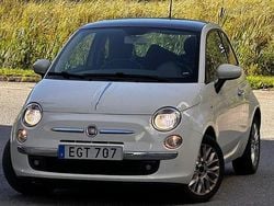 Vit Begagnad 2014 Fiat 500 Lounge Halvkombi | 69 900 kr (Marknadspris)