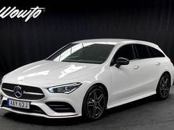 Vit Begagnad 2019 Mercedes CLA220 Shooting Brake AMG Kombi | 309 800 kr (Marknadspris)