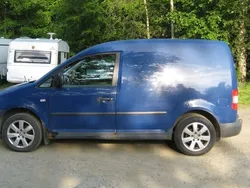 Mörkblå (blå) Begagnad 2007 VW Caddy Minibuss | 26 900 kr (Dyr)