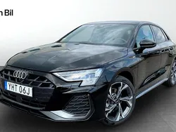 Svart Ny 2025 Audi A3 Sportback S-Line Halvkombi | 414 900 kr