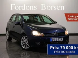 Mörkgrå Begagnad 2008 VW Golf VI GT Halvkombi | 79 000 kr (Dyr)