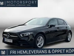 Svart Begagnad 2019 Mercedes A200 AMG Halvkombi | 244 900 kr (Marknadspris)