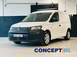 Vit Begagnad 2021 VW Caddy Minibuss | 189 500 kr