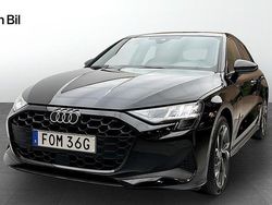 Svart Begagnad 2025 Audi A3 Sportback Halvkombi | 329 000 kr (Marknadspris)