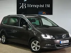 Mörkbrun Begagnad 2016 VW Sharan GT Minibuss | 269 990 kr (Lite dyr)