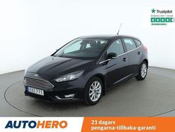 Svart Begagnad 2015 Ford Focus Titanium Halvkombi | 90 000 kr (Marknadspris)
