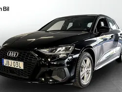 Svart Begagnad 2023 Audi A3 Sportback Proline Halvkombi | 229 900 kr