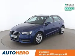 Blå Begagnad 2015 Audi A3 Sportback Attraction Halvkombi | 142 000 kr (Marknadspris)