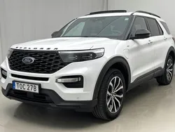 Vit Begagnad 2021 Ford Explorer ST-Line SUV | 369 000 kr